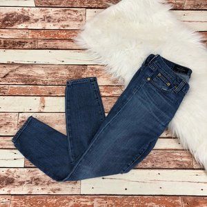 J. Crew Toothpick Ankle Skinny Jeans Sz 27 Zip Fly